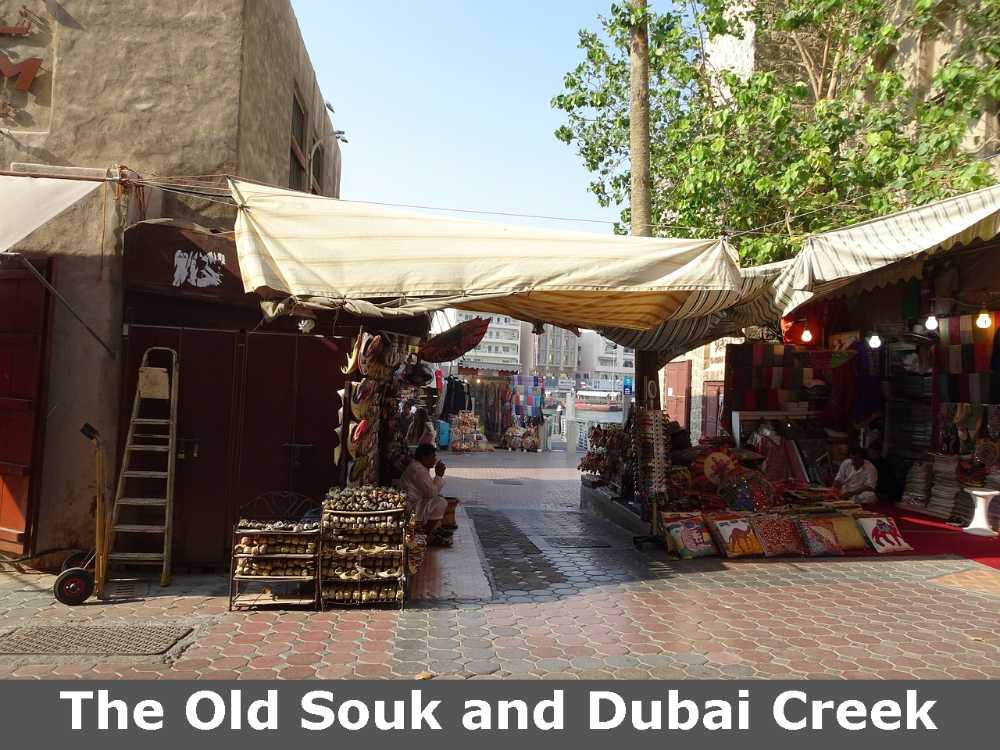 A view of The Old Souk and Dubai Creek shops free place for tourists attraction