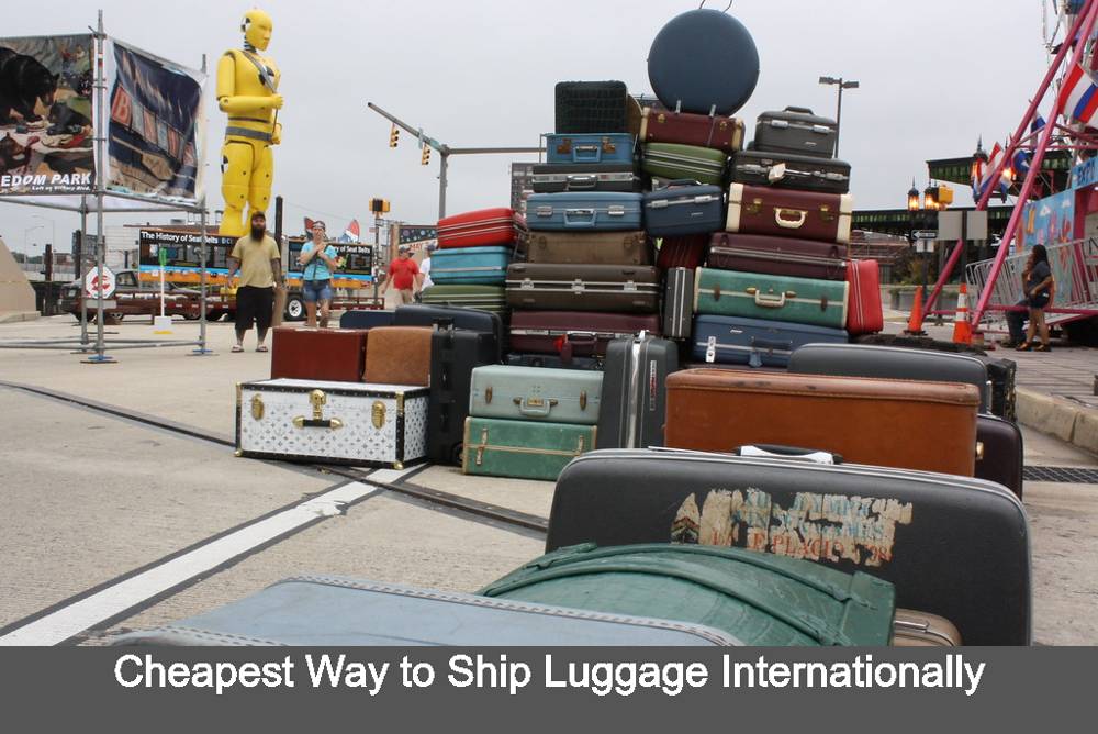 Luggage is scattered everywhere as individuals seek the most economical method for Cheapest way to ship luggage internationally