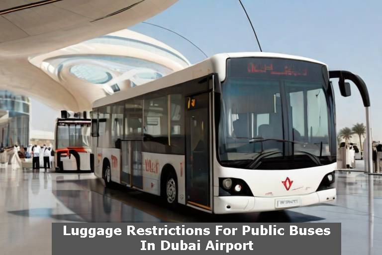 The picture depicts the bus in station taken for topic Luggage Restrictions For Public Buses In Dubai Airport