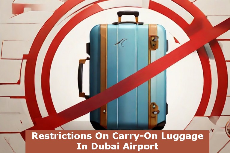 the image depicts the cross on bag showing Restrictions On Carry-On Luggage In Dubai Airport